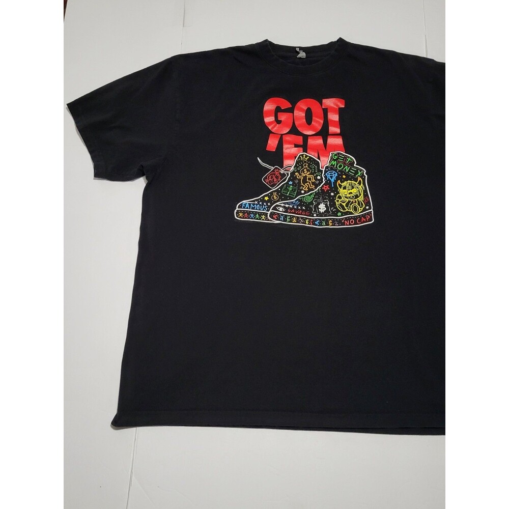 (#16) GOT 'EM  printed t shirts size Men's 2XL Short Sleeve Black